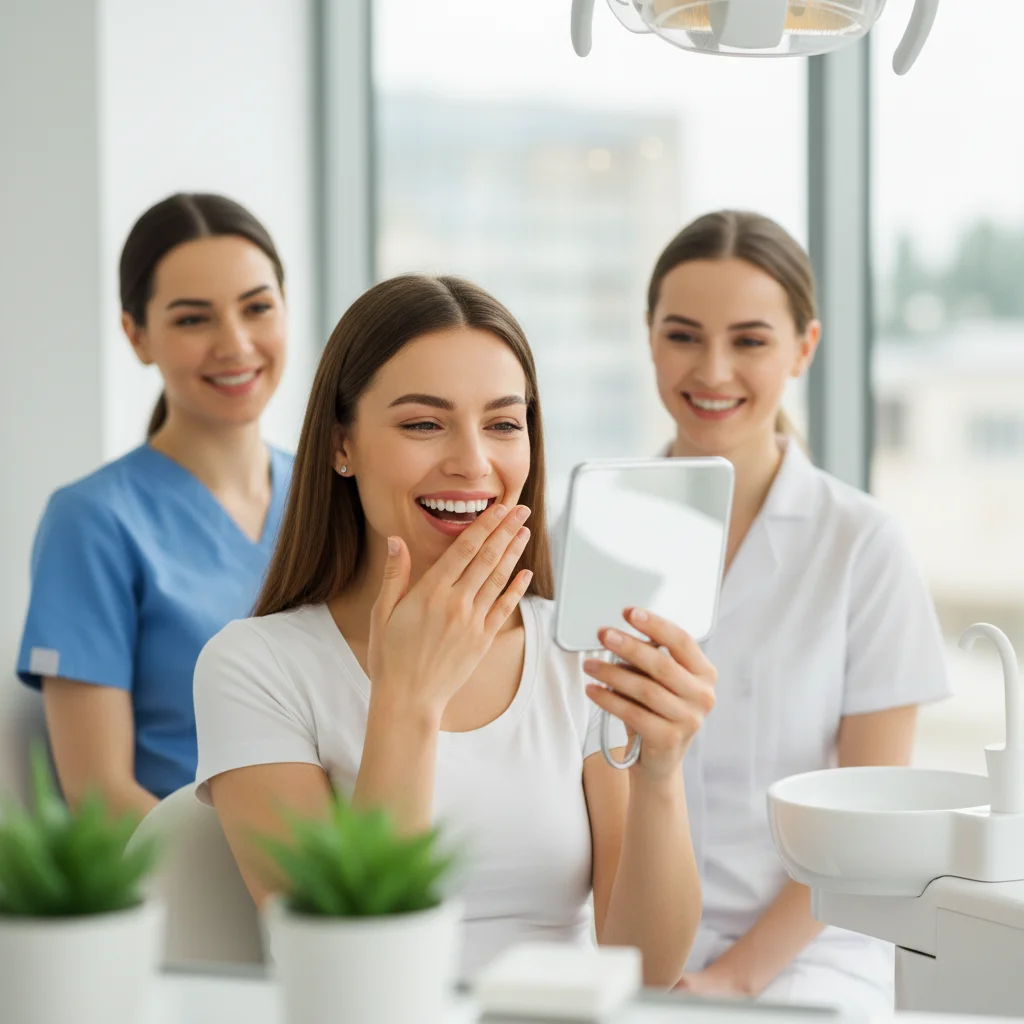 Resultat blanchiment dentaire professionnel Geneve - Rhone Dental Clinic